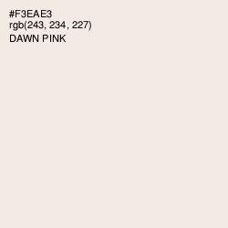 #F3EAE3 - Dawn Pink Color Image